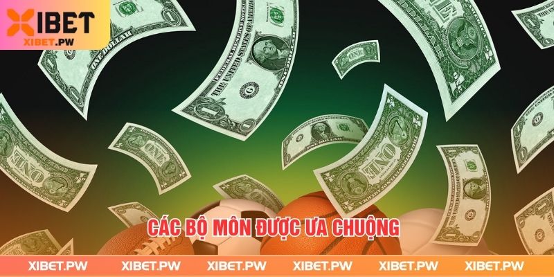 Các bộ môn được ưa chuộng