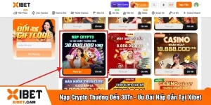 Nạp crypto thưởng đến 38tr