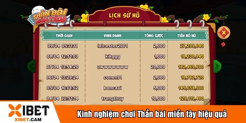 Tận dụng tính năng quay miễn phí khi chơi thần bài miền tây