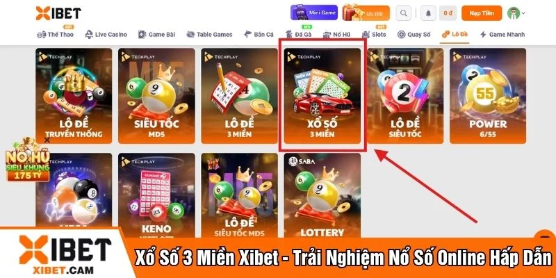 xổ số 3 miền