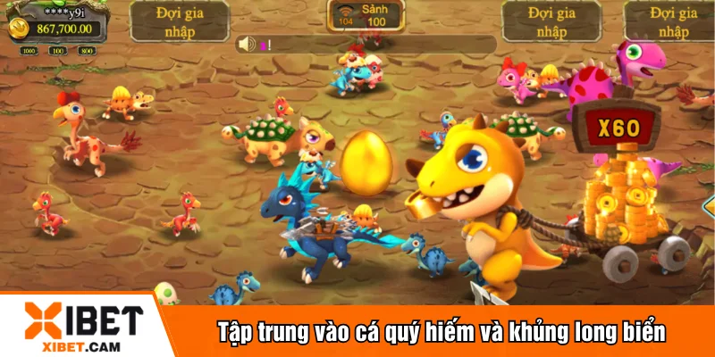Tập trung vào cá quý hiếm và khủng long biển
